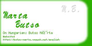 marta butso business card